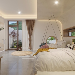 侘寂民宿卧室3D模型下载